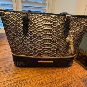 Brahmin 2 toned leather Asher tote